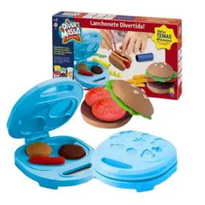 Brinquedo de Massa de Modelar com Acessórios Diver Massa Lanchonete Divertida - Divertoys - Imagem 3