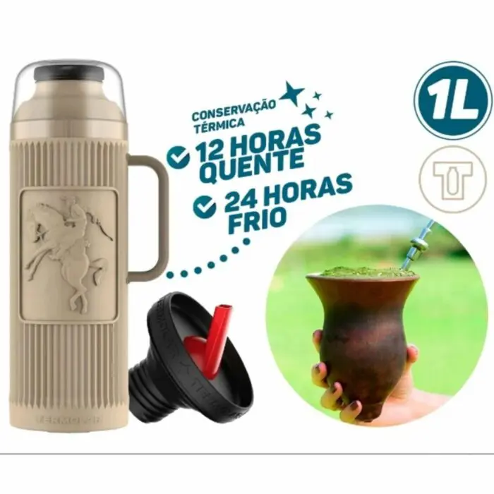 Garrafa Térmica Chimarrita 1 Litro - Termolar - Imagem 3
