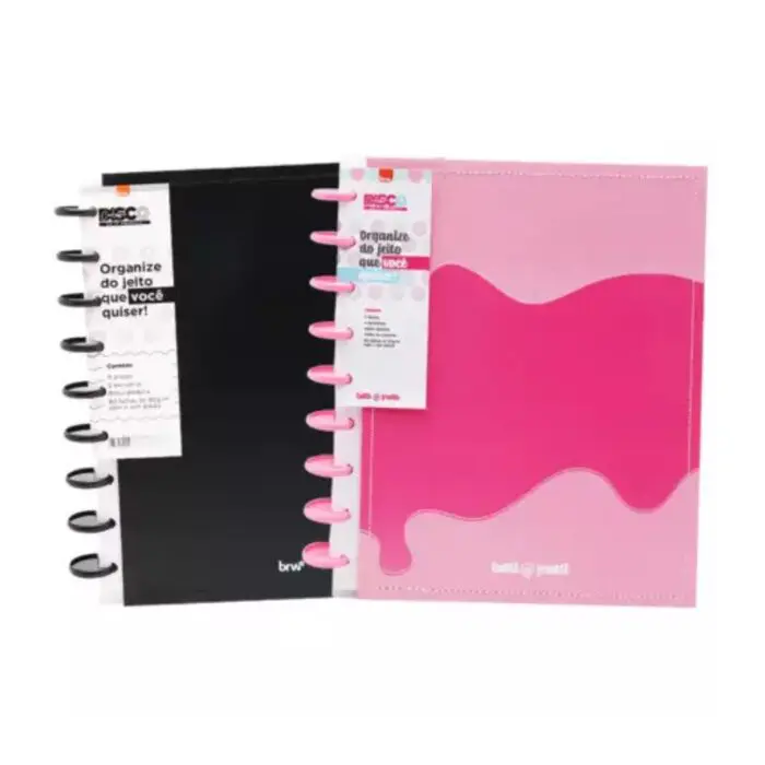 Caderno Inteligente Disco 24,2x19cm com 80 Folhas  - BRW - Imagem 1