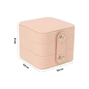 Porta Joias 3 Andares PU  9,5CM X 9,5CM X 8CM - Imagem 4