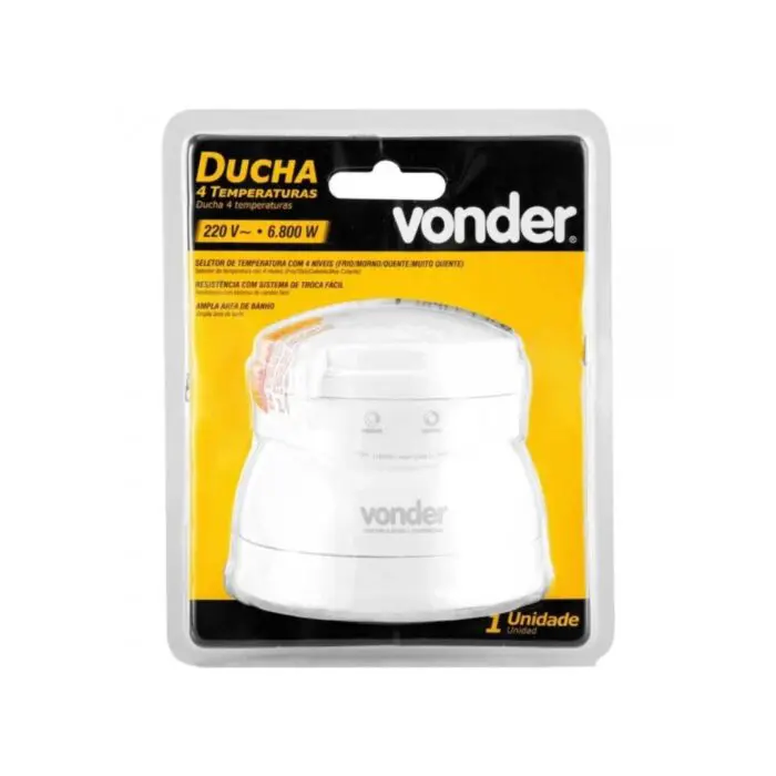 Chuveiro Elétrico 4 Temperaturas 220V 6.800 W 78.16.680.020 - Vonder - Imagem 1