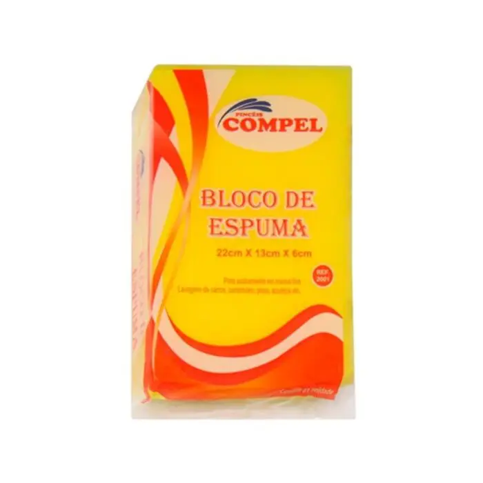 Bloco de Espuma 22x13x6cm Pincéis Compel - Imagem 1