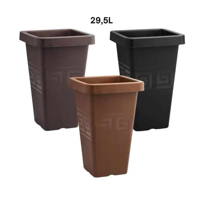 Vaso Grego Quadrado 29,5L - Plasmont - Imagem 1