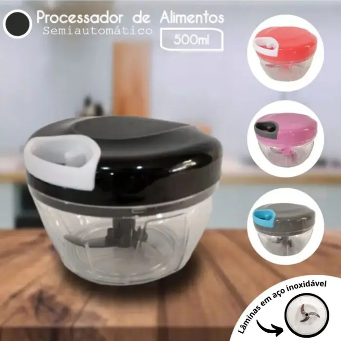 Processador/Triturador de Alimentos 500ml Sortido - Planeta Utilidades - Imagem 3