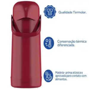Garrafa Térmica Magic Pump 1 Litro - Termolar - Imagem 3