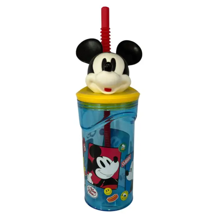 Copo 3D C/ Canudo Mickey 360ML - Imagem 1