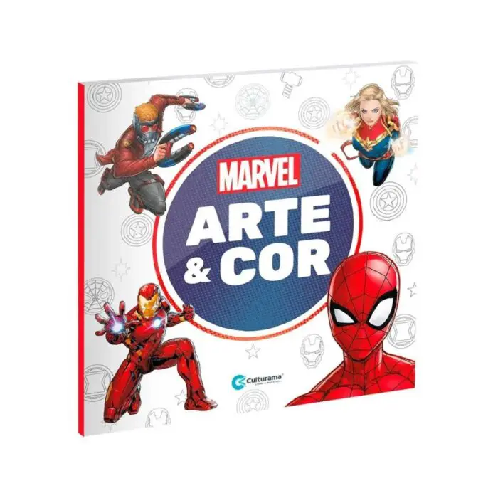 Livro de Colorir Arte e Cor Marvel - Culturama - Imagem 1