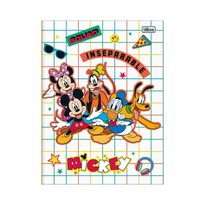 Caderno Brochura Pequeno 1/4 Mickey 80 Folhas - Tilibra - Imagem 5