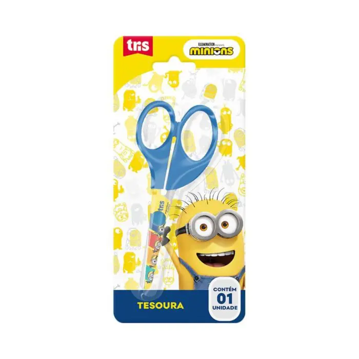 Tesoura Escolar Minions - Tris - Imagem 1