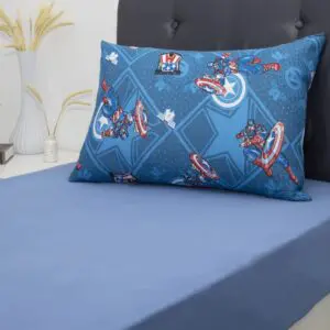 Fronha Infantil de Malha 100% Algodão Marvel Capitão América 48x68cm - Portallar - Imagem 2