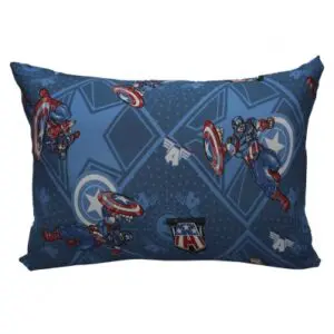 Fronha Infantil de Malha 100% Algodão Marvel Capitão América 48x68cm - Portallar