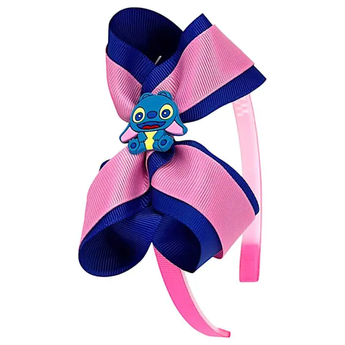 Tiara Infantil Com Laço Do Stitch - Imagem 1