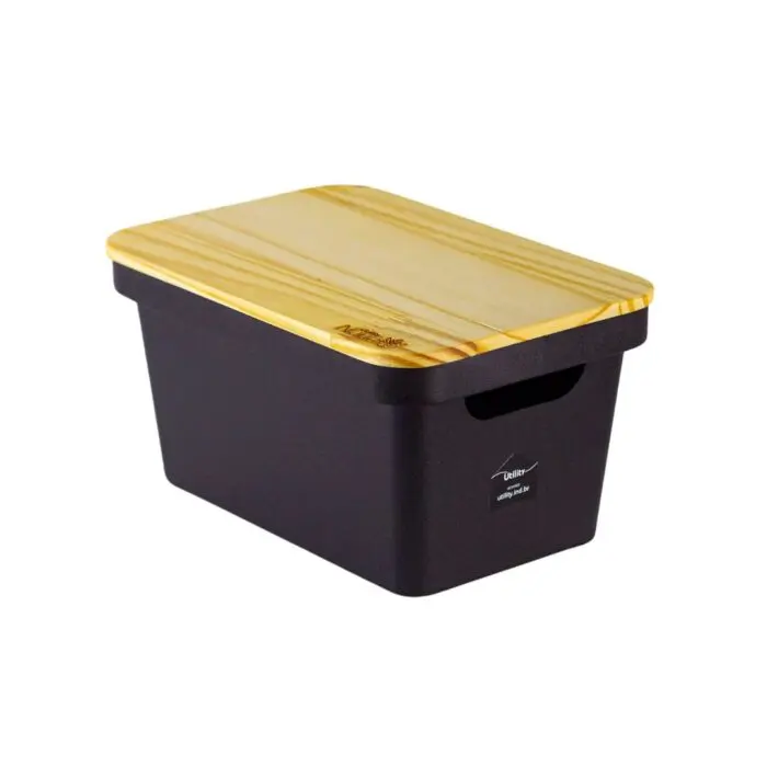 Caixa Organizadora com Tampa de Bambu 3L Collection - Utility Nauá - Imagem 1