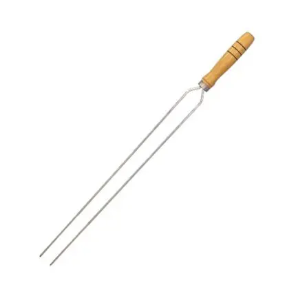 Espeto Polido Duplo 70cm de Lâmina - Fam Espetos