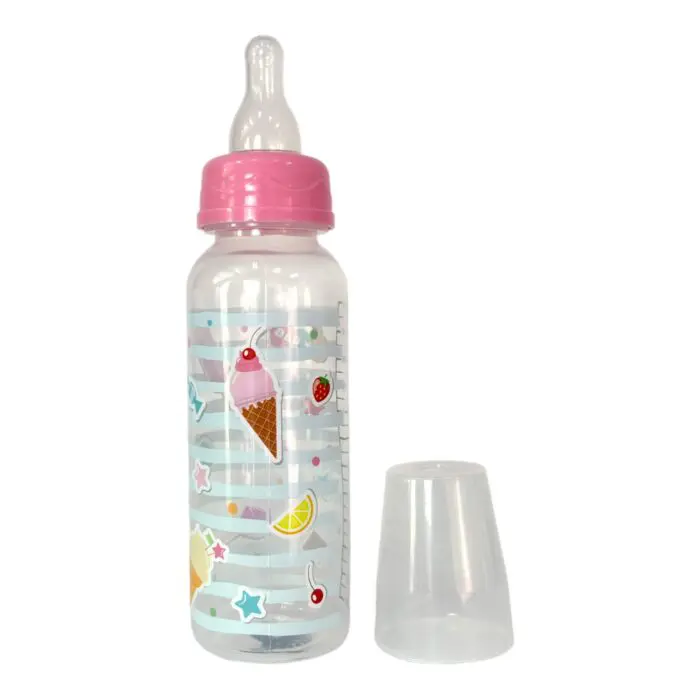Mamadeira Luxo Estampada com Bico de Silicone 240ML - Imagem 2