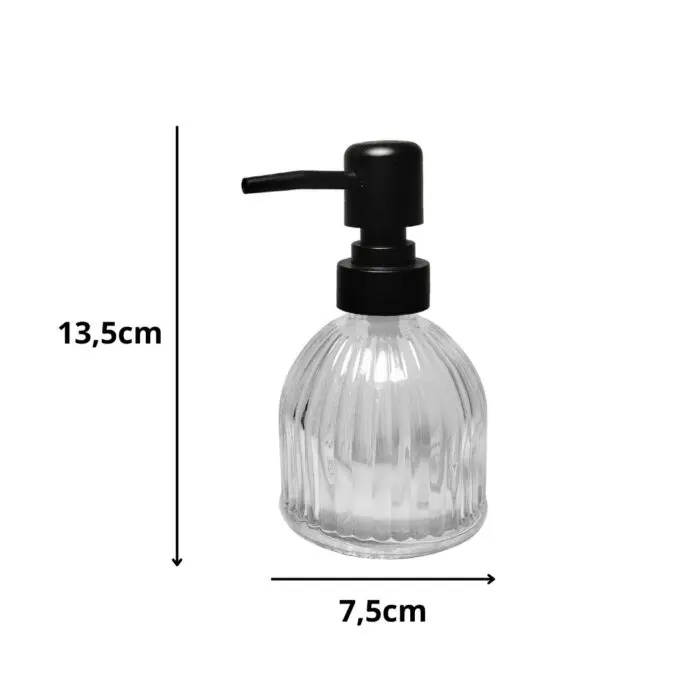 Porta Sabonete Líquido de Vídro 220ml - Rio Tijucas - Imagem 3