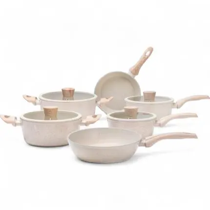 Conjunto de 6 Panelas Ceramic life Sirius Vanilla - Brinox