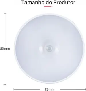 Luminária com Sensor de Movimento 16 Led's 3W Bivolt - Caerus