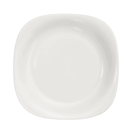 Prato Opal Raso Square de Vidro 28cm