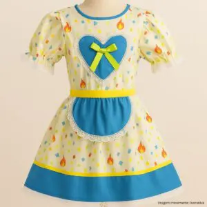 Vestido Caipira com Bermuda Infantil Sortido - Bella Festa - Imagem 4