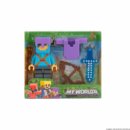 Kit Soldado Minecraft My Word em Plástico Toys-Sortidos