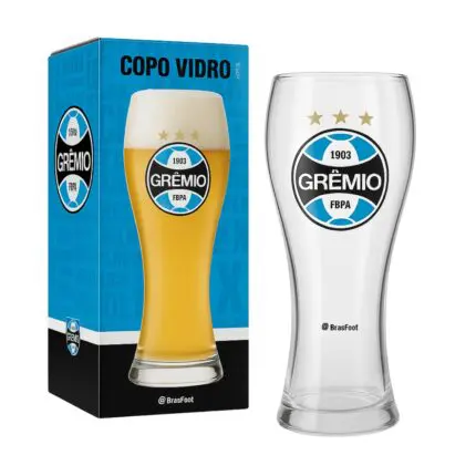 Copo JoinVille de Vidro Grêmio Oficial 680ml - BrasFoot