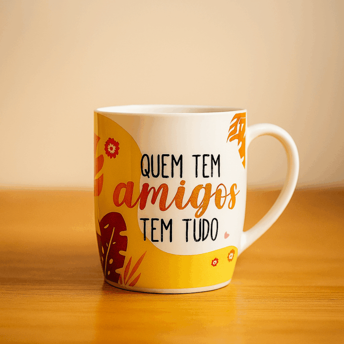 Caneca Porcelana Urban 300ML Smilinguido-Brasfoot - Imagem 2