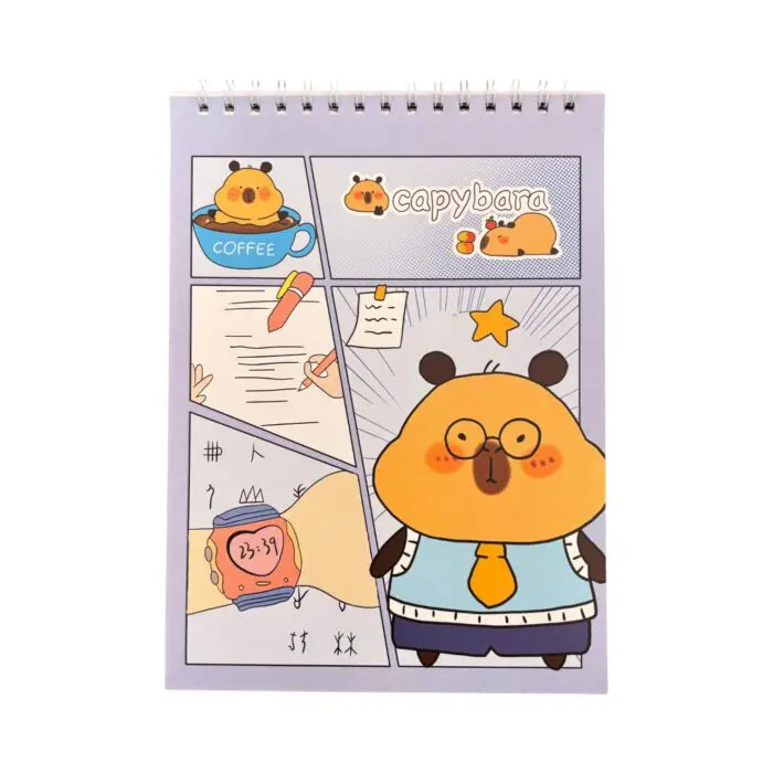 Caderno de Desenho com 30 Folhas 21x29cm Capa Mole Capybara Sortido - Primax - Imagem 1
