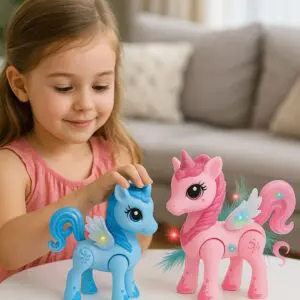 Raibown Unicornio com Luz e Som em Plástico Brinquedo-Toys - Imagem 2