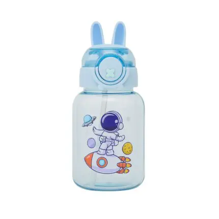 Garrafa Infantil com Canudinho e Cordão 600ml Sortida - FWB