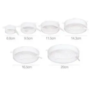 Kit com 6 Tampas de Silicone Elasticas e Reutilizaveis-Caerus Home - Imagem 4