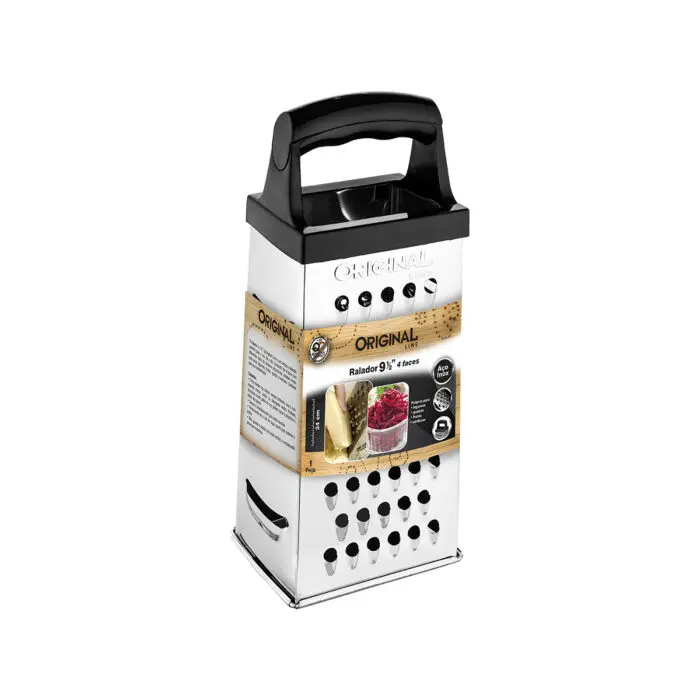 Ralador com 4 Faces 9,5" de Aço Inox 24cm - Original Line - Imagem 1