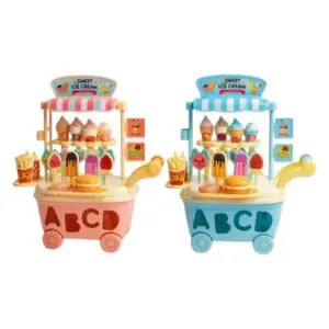 Brinquedo Carrinho de Lanche Sorvete 41 Peças-Miki Toy - Imagem 3
