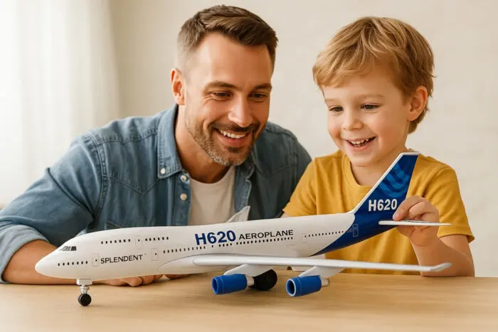 Brinquedo Avião Boing H620 de 40cm - Toy king - Imagem 2