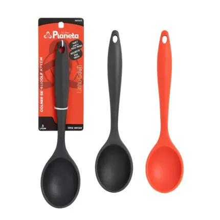 Colher de Silicone de 27cm Linha Color - Planeta Utilidades