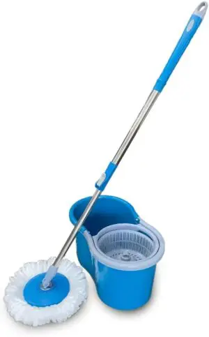 Mop Giratório com Balde de 12L e Refil de Microfibra - Facilite.ud Limpeza - Imagem 2