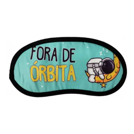 Mascará para Dormir de Poliéster 8,5x19cm Estampa Sortida