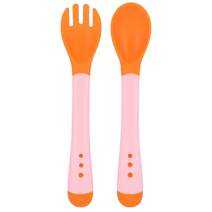 Kit Colher e Garfo de Plástico de 13cm cada Infantil com Estojo - Cosy - Imagem 3