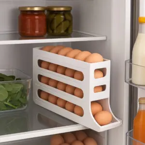 Organizador de Ovos Vertical de Plástico com 4 andares - Organiz - Imagem 2
