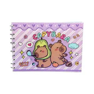 Livro para Colorir Capybara com Adesivos de 48 Folhas e Capa Dura - Imagem 2