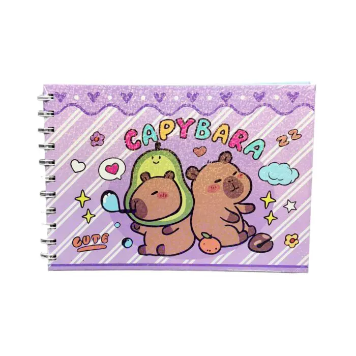 Livro para Colorir Capybara com Adesivos de 48 Folhas e Capa Dura - Imagem 2