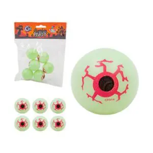 Enfeite Party Halloween Olhos de Plástico 6 unidades de 3,2cm e 2 Cores - Imagem 3