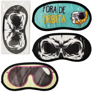 Mascará para Dormir de Poliéster 8,5x19cm Estampa Sortida - Imagem 3