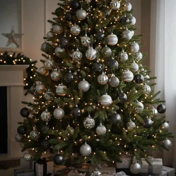 Kit com 20 Bolas de 6cm Sortidas Prateadas Decoração Natal - Wincy - Imagem 2