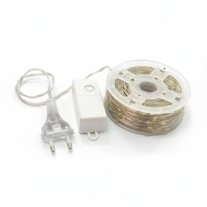 Pisca Fio de Fada de 50M com 1000 LED's Brancos 220V 3.5W - Guirlanda de Orvalho - Imagem 1