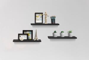 Kit com 3 Prateleiras de Madeira 40x10x1,5cm Decorare - Prat-K - Imagem 3