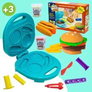 Brinquedo de Massa de Modelar com Acessórios Diver Massa Lanchonete Divertida - Divertoys - Imagem 2
