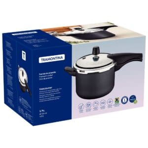 Panela de Pressão em Alumínio com Revestimento Interno e Externo Antiaderente Starflon Max 20cm 4,5L Vancouver - Tramontina - Imagem 6