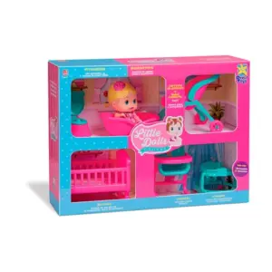 Brinquedo Casinha de Boneca com Boneca Little Dolls - Divertoys
