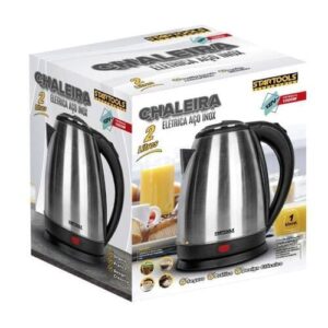 Chaleira/Jarra Elétrica Inox 2 Litros 110/220V com Desligamento Automático e Tampa de Segurança – Startools - Imagem 5